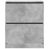Kenkäkaappi betoninharmaa 80x34x96,5 cm tekninen puu