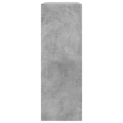 Kenkäkaappi betoninharmaa 80x34x96,5 cm tekninen puu