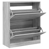 Kenkäkaappi harmaa Sonoma 80x34x96,5 cm tekninen puu