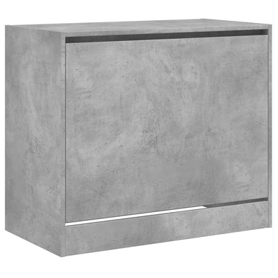 Kenkäkaappi betoninharmaa 80x42x69 cm tekninen puu