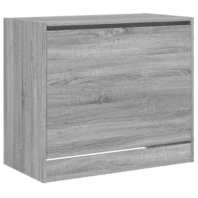 Kenkäkaappi harmaa Sonoma 80x42x69 cm tekninen puu