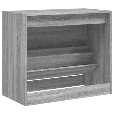 Kenkäkaappi harmaa Sonoma 80x42x69 cm tekninen puu