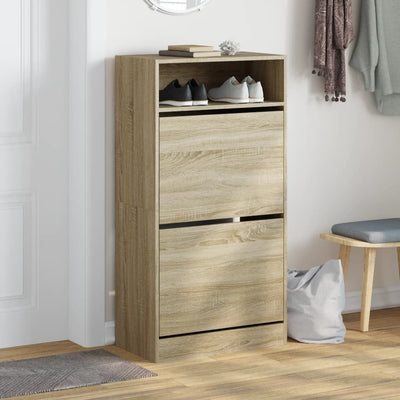 Kenkäkaappi Sonoma-tammi 60x34x116 cm tekninen puu