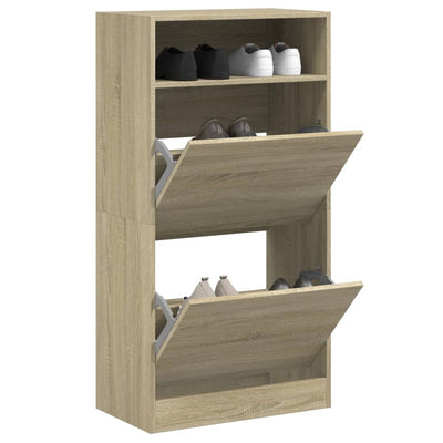 Kenkäkaappi Sonoma-tammi 60x34x116 cm tekninen puu