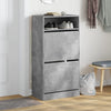 Kenkäkaappi betoninharmaa 60x34x116 cm tekninen puu