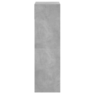Kenkäkaappi betoninharmaa 60x34x116 cm tekninen puu