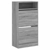 Kenkäkaappi harmaa Sonoma 60x34x116 cm tekninen puu