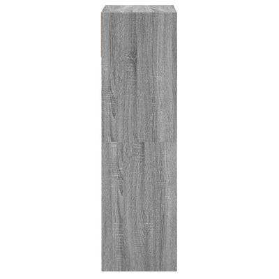 Kenkäkaappi harmaa Sonoma 60x34x116 cm tekninen puu
