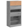 Kenkäkaappi harmaa Sonoma 60x34x116 cm tekninen puu