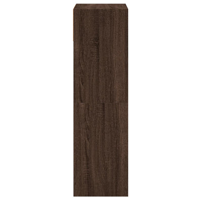 Kenkäkaappi ruskea tammi 60x34x116 cm tekninen puu