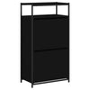 Kenkäkaappi musta 60x34x112 cm tekninen puu