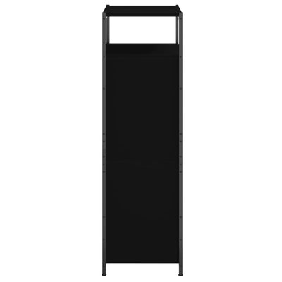 Kenkäkaappi musta 60x34x112 cm tekninen puu