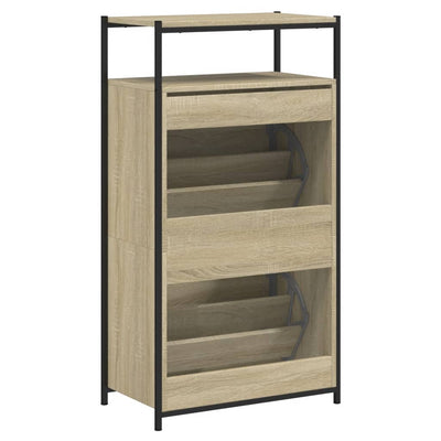 Kenkäkaappi Sonoma-tammi 60x34x112 cm tekninen puu