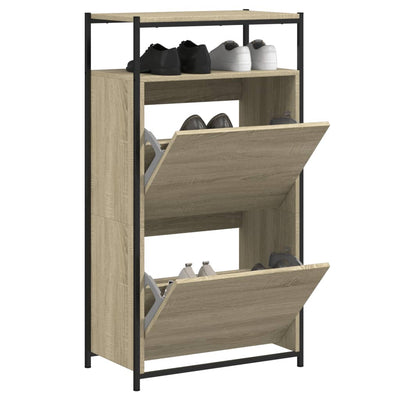 Kenkäkaappi Sonoma-tammi 60x34x112 cm tekninen puu