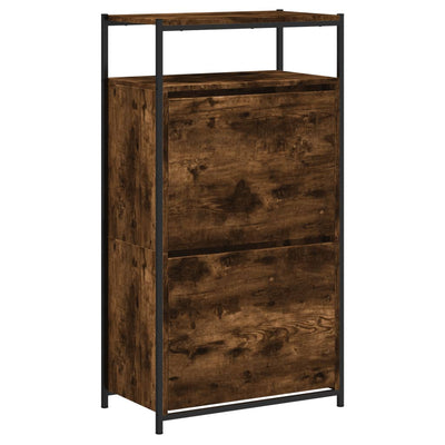Kenkäkaappi savutammi 60x34x112 cm tekninen puu