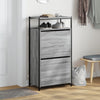Kenkäkaappi harmaa Sonoma 60x34x112 cm tekninen puu