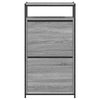 Kenkäkaappi harmaa Sonoma 60x34x112 cm tekninen puu