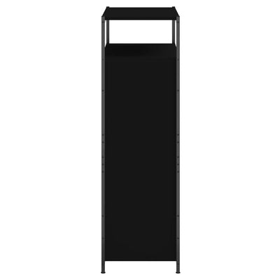 Kenkäkaappi musta 75x34x112 cm tekninen puu