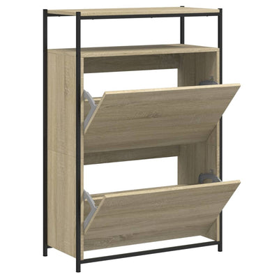 Kenkäkaappi Sonoma-tammi 75x34x112 cm tekninen puu