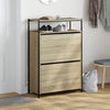 Kenkäkaappi Sonoma-tammi 75x34x112 cm tekninen puu