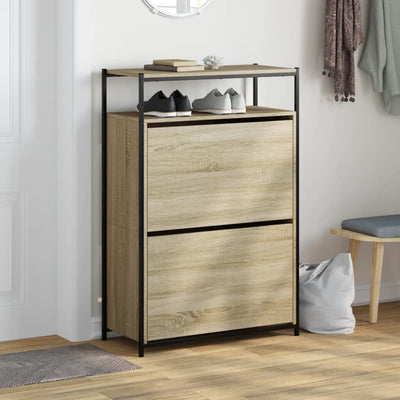 Kenkäkaappi Sonoma-tammi 75x34x112 cm tekninen puu