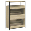 Kenkäkaappi Sonoma-tammi 75x34x112 cm tekninen puu