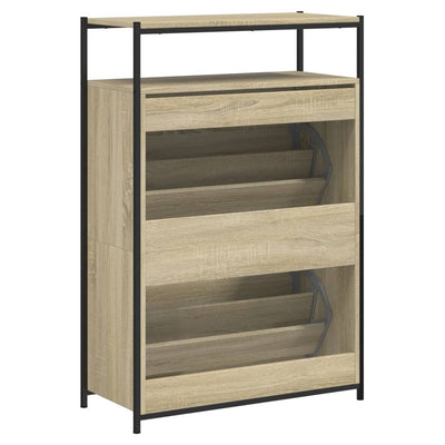 Kenkäkaappi Sonoma-tammi 75x34x112 cm tekninen puu