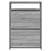Kenkäkaappi harmaa Sonoma 75x34x112 cm tekninen puu