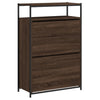 Kenkäkaappi ruskea tammi 75x34x112 cm tekninen puu