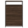 Kenkäkaappi ruskea tammi 75x34x112 cm tekninen puu
