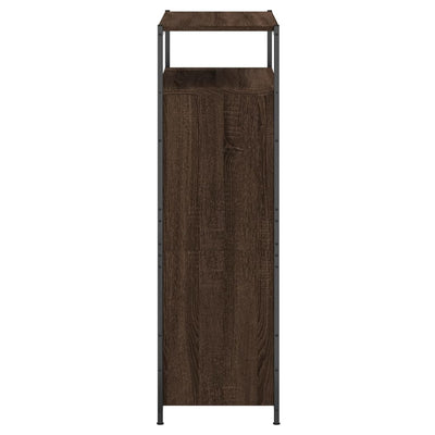 Kenkäkaappi ruskea tammi 75x34x112 cm tekninen puu