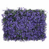  vidaXL Keinotekoinen lehtiaita 24 kpl violetti 40x60 cm