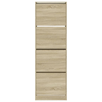 Sonoma-tammi kenkäkaappi Antim 60x34x187,5cm (4 kääntölaatikolla)