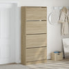 Kenkäkaappi 4 kääntölaatikolla Sonoma-tammi 80x34x187,5 cm