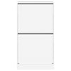 Valkoinen kenkäkaappi Antim 60x42x108cm (2 kääntölaatikolla)