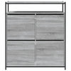 Kenkäkaappi 4 kääntölaatikolla harmaa Sonoma 100x34x112 cm