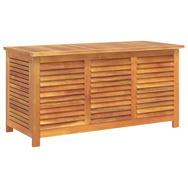 Ulkosäilytyslaatikko säleiköllä Lubomir 113x50x56cm (akasiapuu)