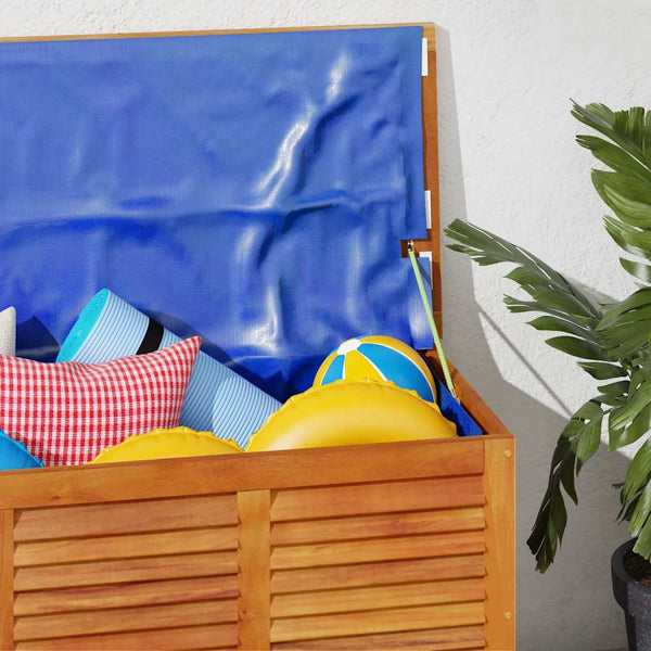Ulkosäilytyslaatikko säleiköllä Lubomir 113x50x56cm (akasiapuu)