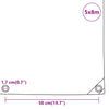 Pressu vihreä 5x8 m 650 g/m²