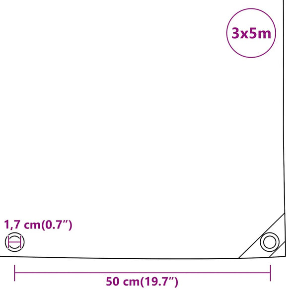 Pressu antrasiitti 3x5 m 650 g/m²