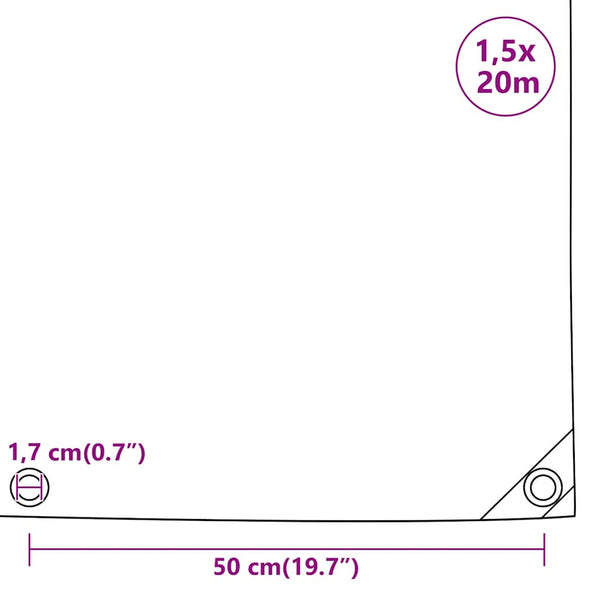 Pressu antrasiitti 1,5x20 m 650 g/m²