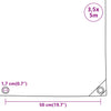 Pressu antrasiitti 3,5x5 m 650 g/m²