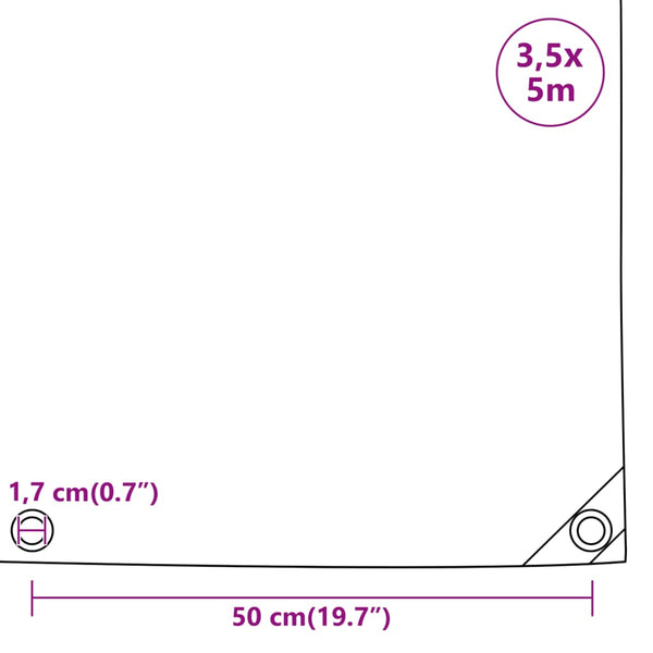 Pressu antrasiitti 3,5x5 m 650 g/m²