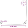 Pressu antrasiitti 1,5x2 m 650 g/m²