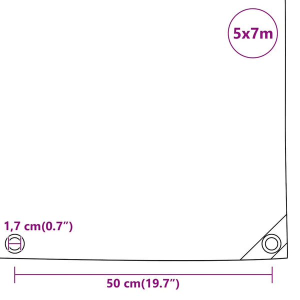 Pressu antrasiitti 5x7 m 650 g/m²