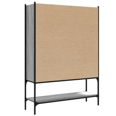 Kirjahylly harmaa Sonoma 102x30x141,5 cm tekninen puu