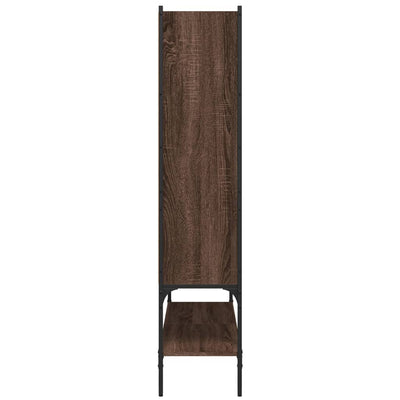 Kirjahylly ruskea tammi 102x30x141,5 cm tekninen puu