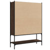 Kirjahylly ruskea tammi 102x30x141,5 cm tekninen puu