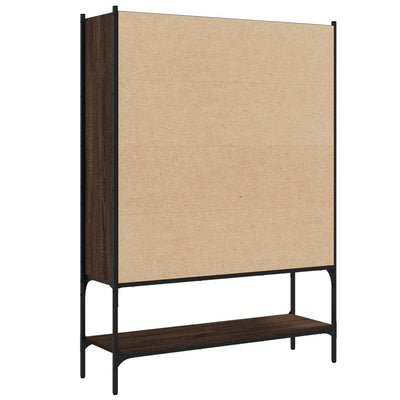 Kirjahylly ruskea tammi 102x30x141,5 cm tekninen puu