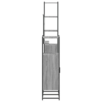 Harmaa kylpyhuoneen kaappisarja Andjela 4-osainen (sonoma puinen)